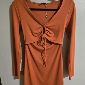 Zara Orange Mini Dress